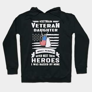 Vietnam Veteran Daughter Raised By A Hero Purple Hoodie